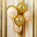 Gold & Nude 'Sixty' Balloon Bundle