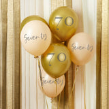 Gold & Nude 'Seventy' Balloon Bundle