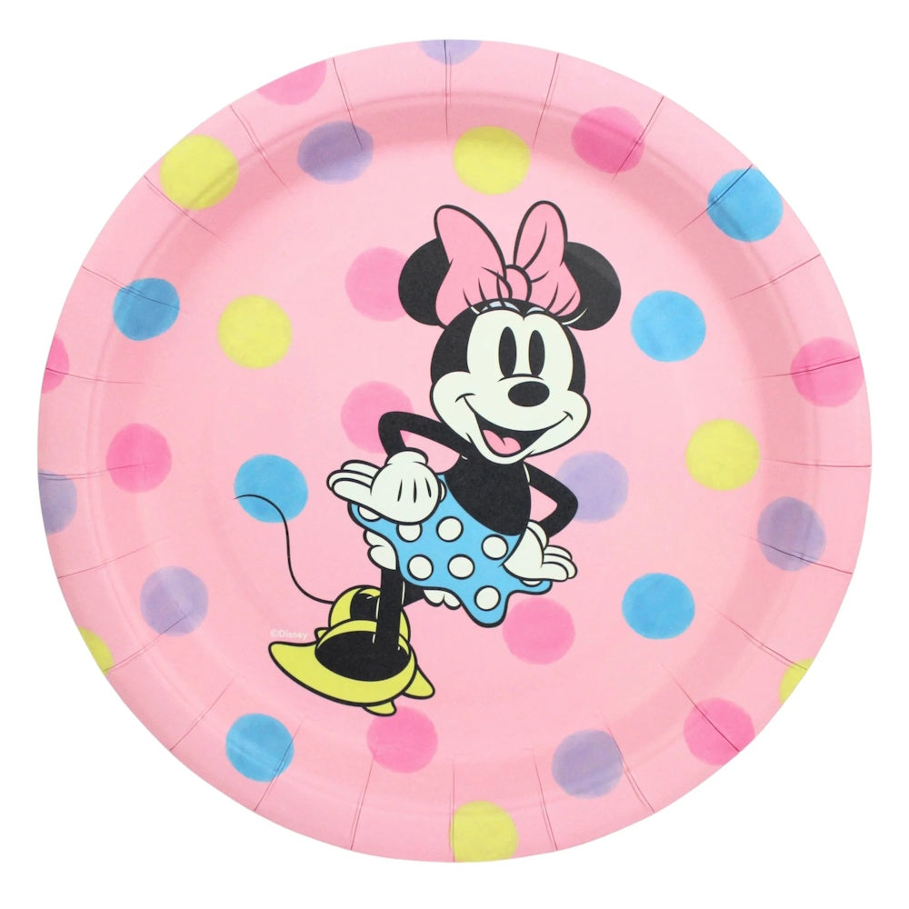 Minnie Mouse Polka Dot Dinner Plates 8pk