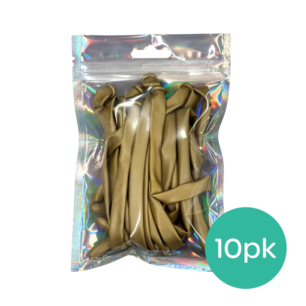 Modelling Balloons 10pk - Reflex Gold