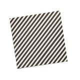 Monochrome Party Striped Lunch Napkins 16pk