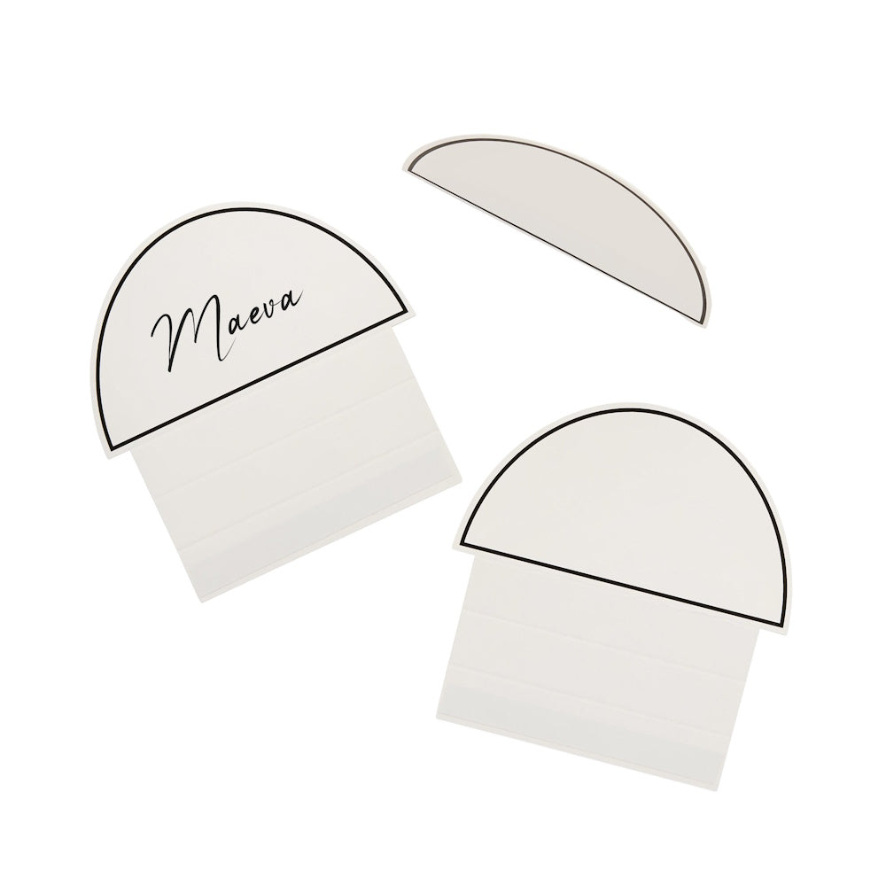 Monochrome Arch Place Cards 10pk