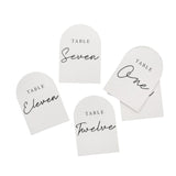 Monochrome Arch Table Numbers Set of 12