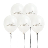 'Just Married' Balloons 5pk