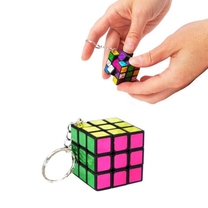 Metallic Muddle Puzzle Keyring