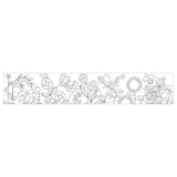 Mudpuppy Mini Colouring Roll - Flower Garden