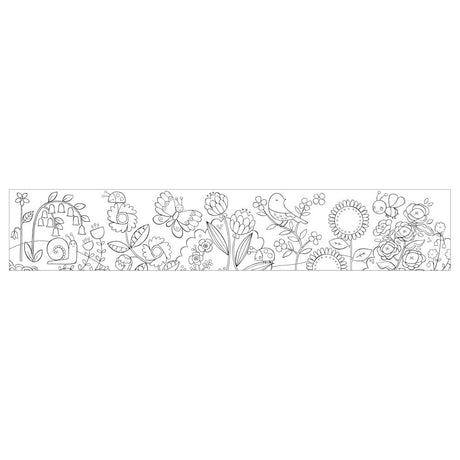 Mudpuppy Mini Colouring Roll - Flower Garden