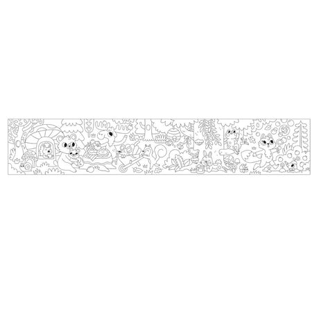 Mudpuppy Mini Colouring Roll - Forest Friends