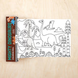 Mudpuppy Mini Colouring Roll - Mighty Dinosaurs