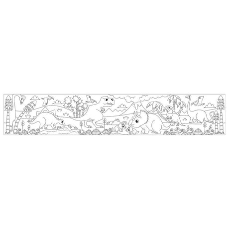 Mudpuppy Mini Colouring Roll - Mighty Dinosaurs