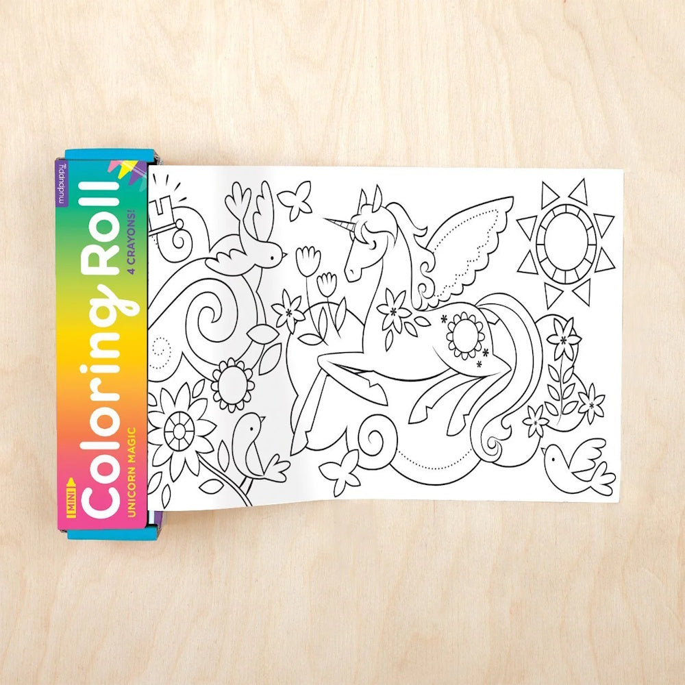 Mudpuppy Mini Colouring Roll - Unicorn Magic