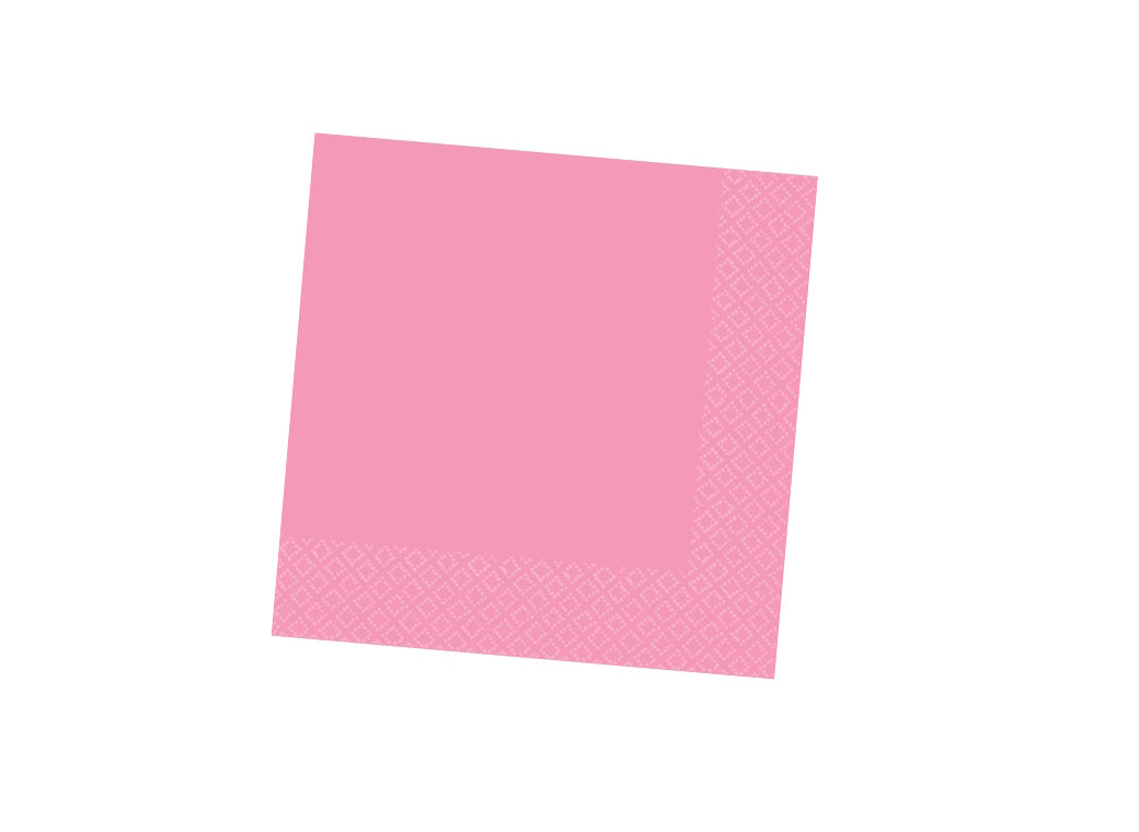 New Pink Beverage Napkins 40pk