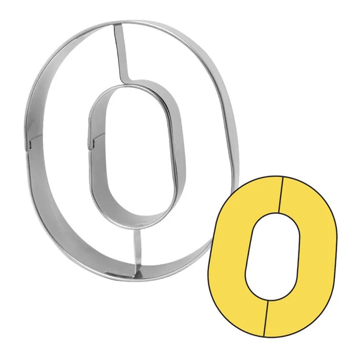 Cake Craft Number 0 Cookie Cutter