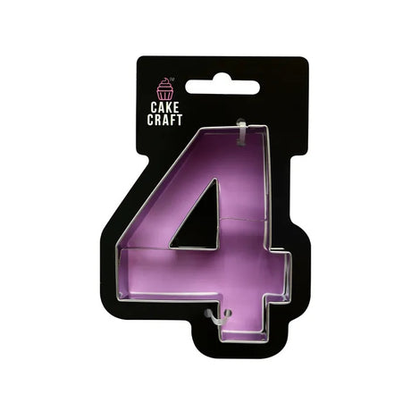 Cake Craft Number 4 Cookie Cutter