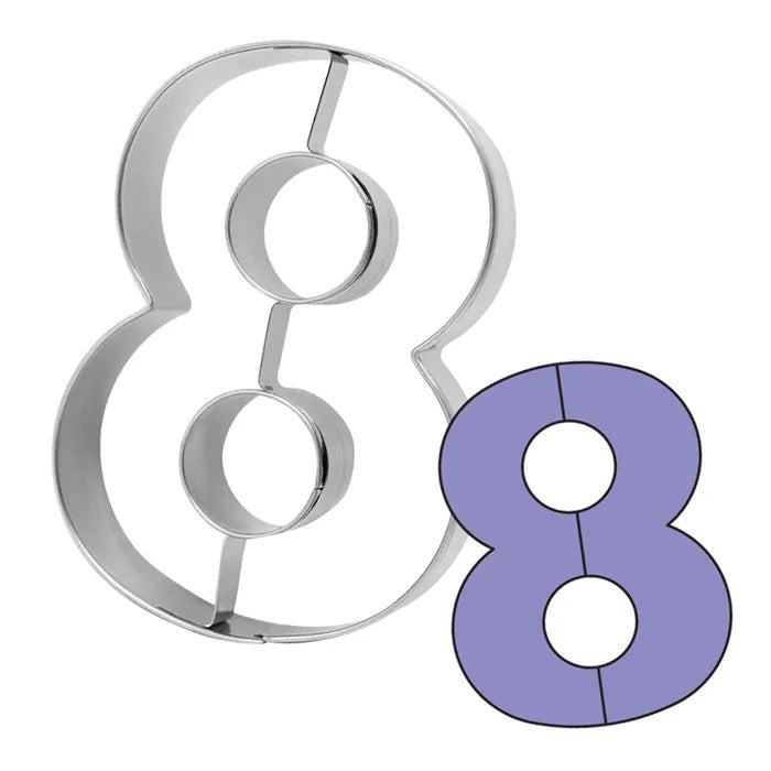 Cake Craft Number 8 Cookie Cutter