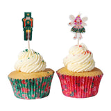 PME Nutcracker Cupcake Cases & Topper Set