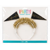 Officially Retired Flag Headband with Foil Fringe