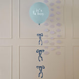 Oh Boy Baby Shower Balloon with Bow Tail