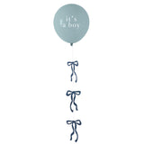 Oh Boy Baby Shower Balloon with Bow Tail