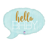 Oh Baby Blue Foil Balloon