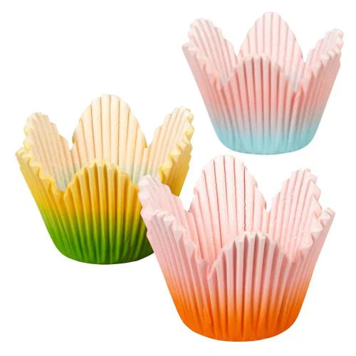 Ombre Petal Cups Assorted 72pk