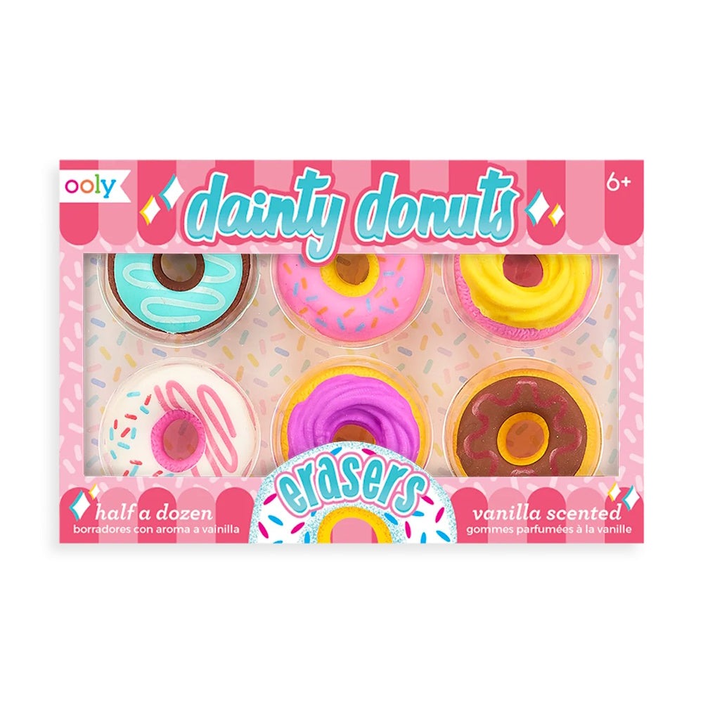 OOLY Dainty Donuts Scented Erasers 6pk