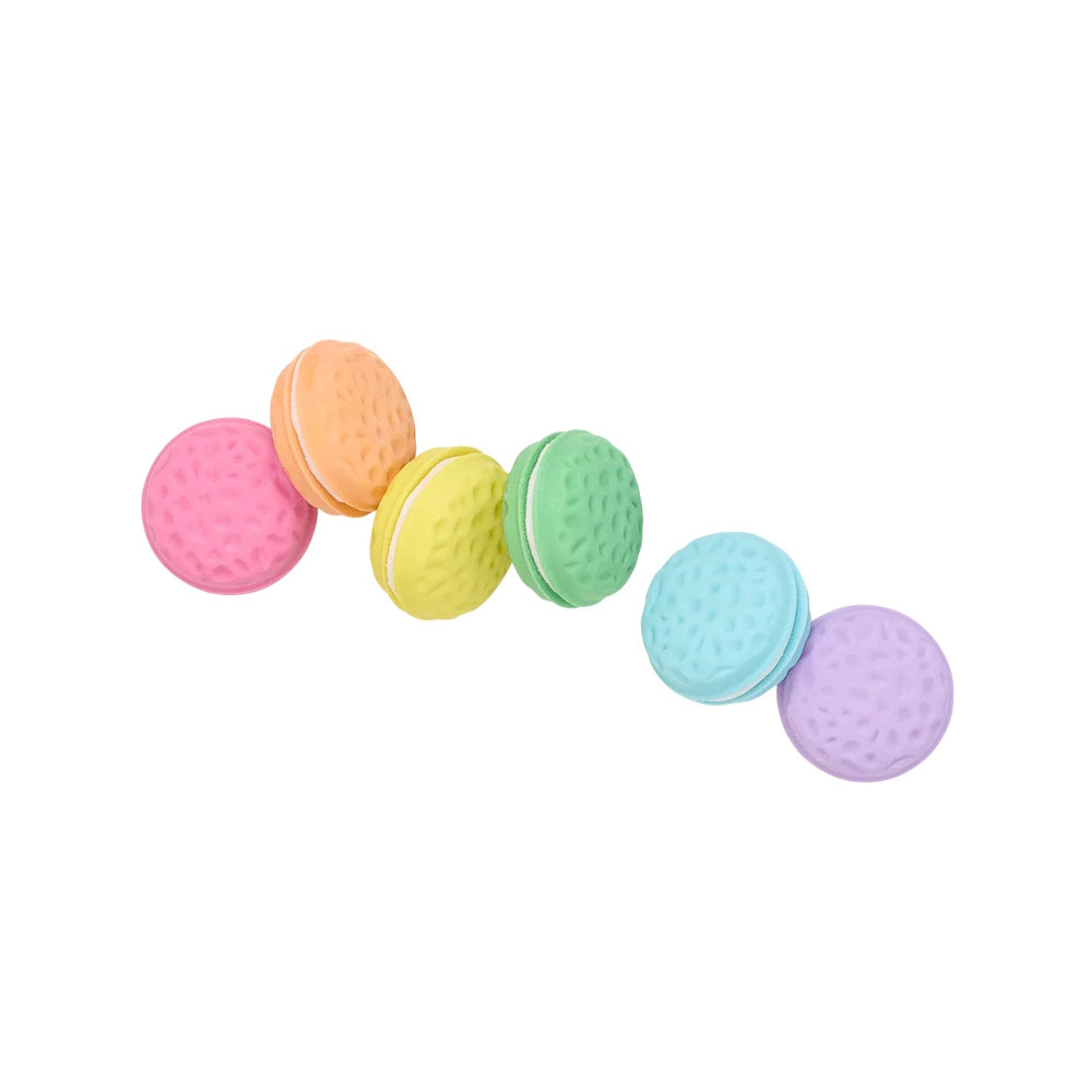 OOLY Macarons Vanilla Scented Erasers 6pk