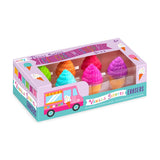 OOLY Petite Sweets Ice Cream Shoppe Scented Erasers 6pk