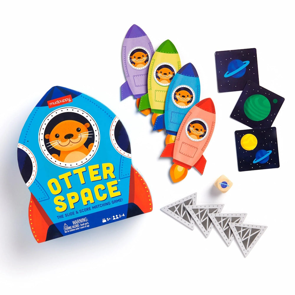 Mudpuppy - Otter Space Shaped Box Game