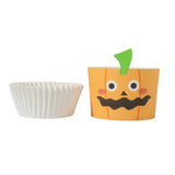PME Baking Cups with Cases 12pk - Jack-o-Lantern