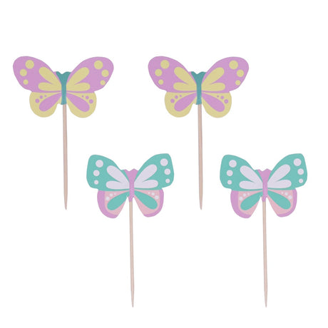 PME Cupcake Toppers - Butterflies 24pk