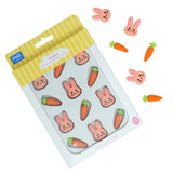 PME Edible Sugar Decorations - Bunnies & Carrots 12pk