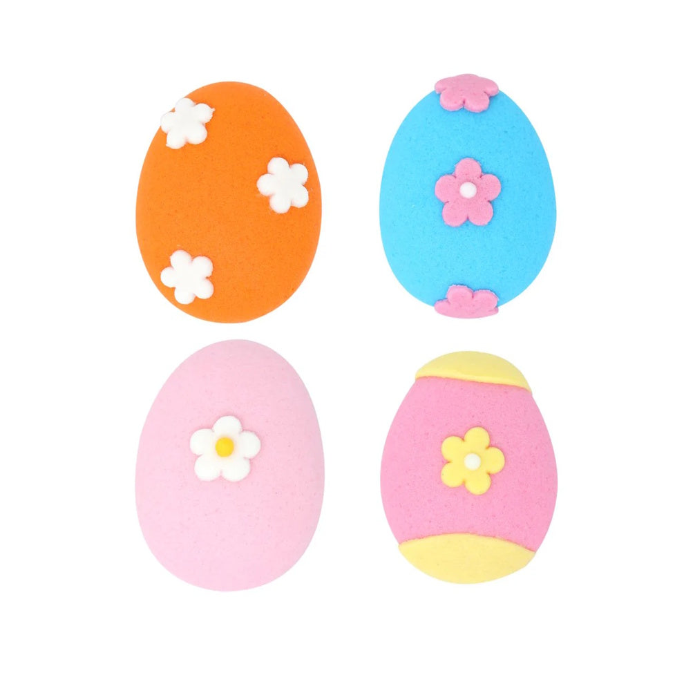 PME Edible Sugar Decorations - Flower Eggs 12pk