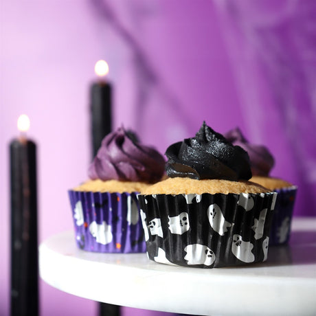 PME Foil-lined Cupcake Cases - Spooky Ghosts 60pk