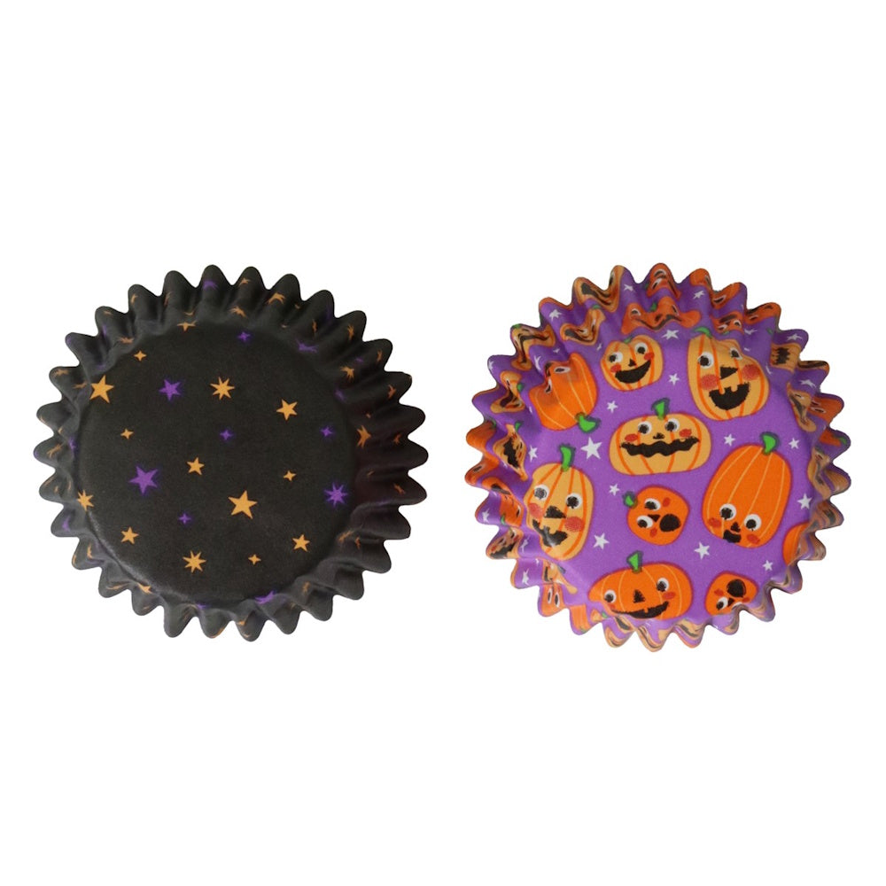 PME Foil-lined Mini Cupcake Cases - Pumpkin Party 60pk