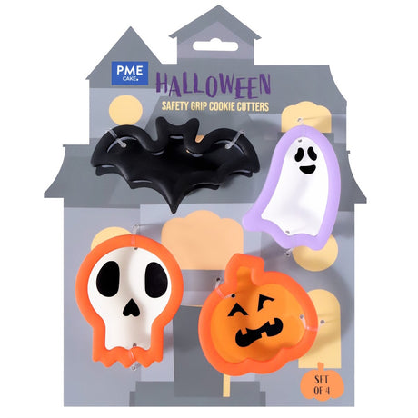 PME Halloween Cookie Cutters with Comfort Grip - Set of 4