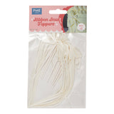 PME Ribbon Bow Cake Toppers 8pk - White