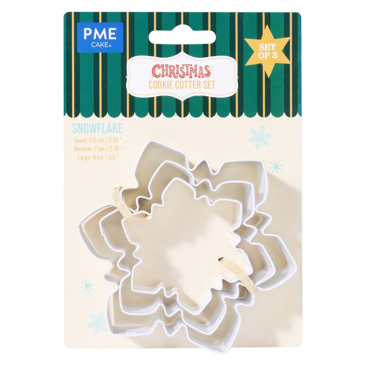 PME Snowflake Cookie Cutters Set of 3