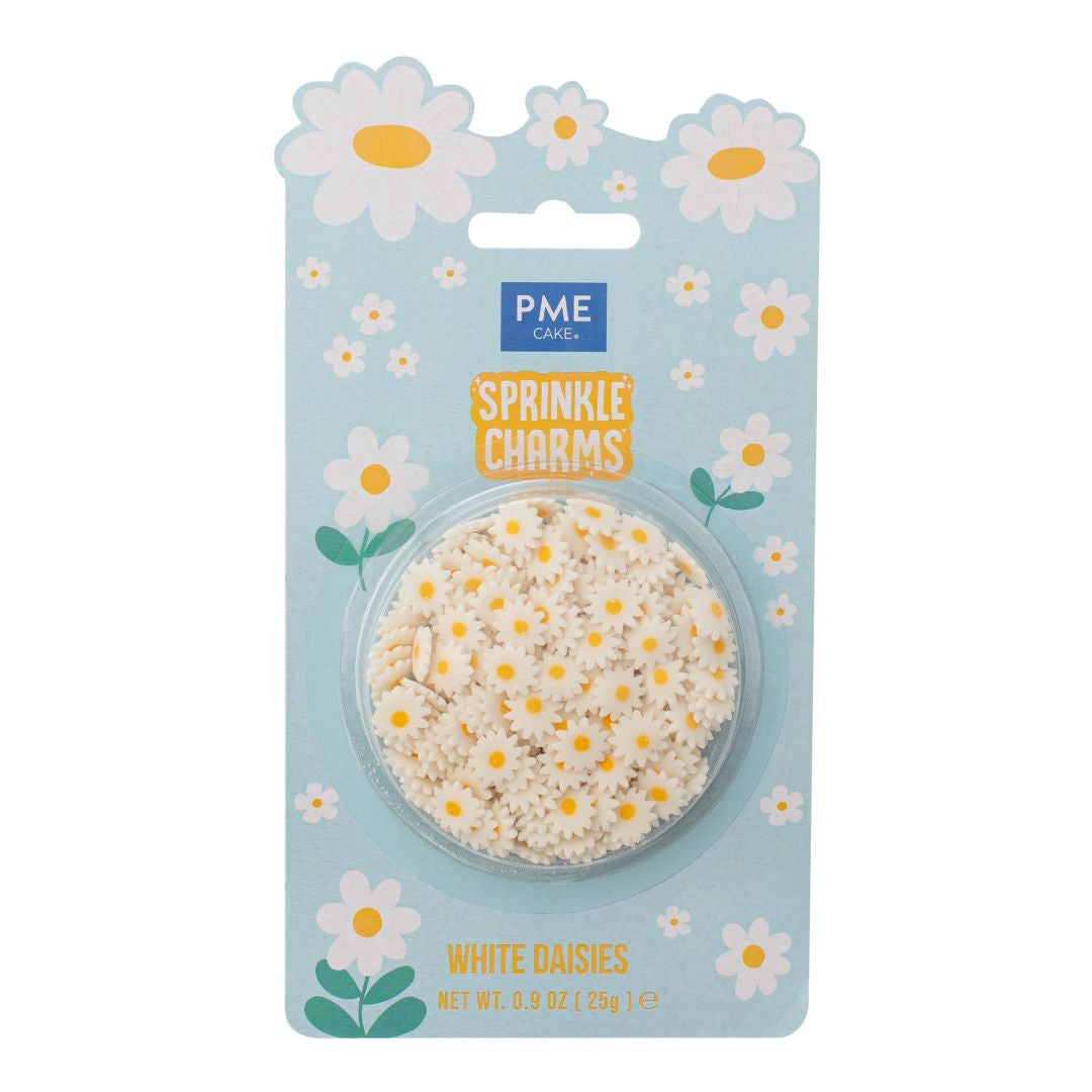 PME Sprinkle Charms - White Daisies