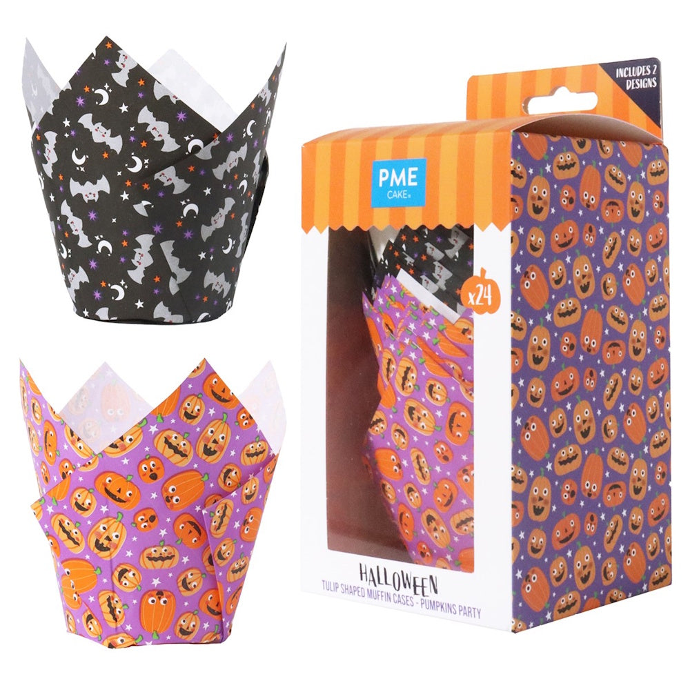 PME Tulip Muffin Cases - Pumpkin Party 24pk