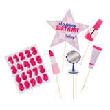Pamper Party Customisable Cake Topper Set