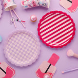 Pamper Party Checkerboard & Stripes Plates 8pk