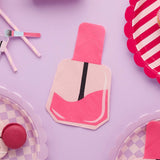 Pamper Party Nail Varnish Shaped Napkins 16pk