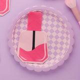 Pamper Party Nail Varnish Shaped Napkins 16pk