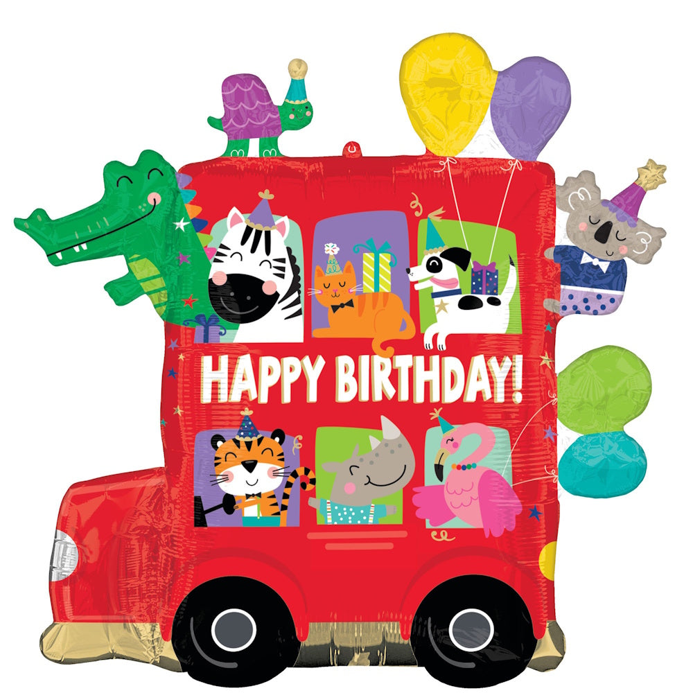 Party Bus SuperShape Foil Balloon