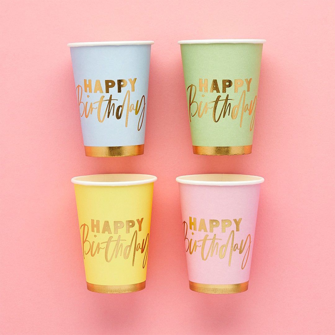Pastel Party Cups 8pk