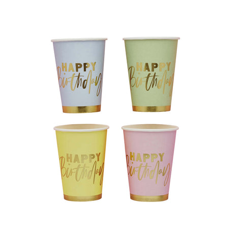 Pastel Party Cups 8pk