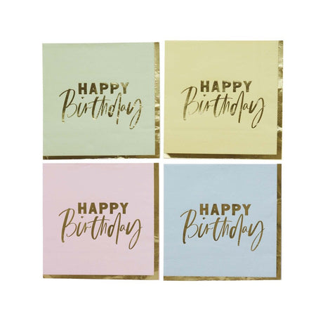 Pastel Party Lunch Napkins 16pk