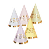 Pastel Party Happy Birthday Hats 10pk