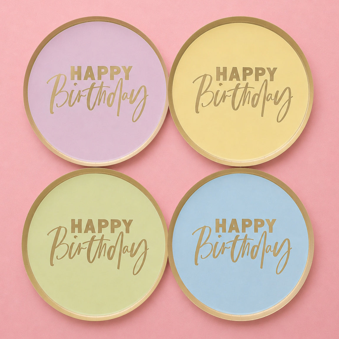 Pastel Party Dinner Plates 8pk